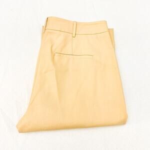 Rebecca Taylor Pleated Flared Suit Trouser Pant Cream/Wheat Size 12 $295 NWT